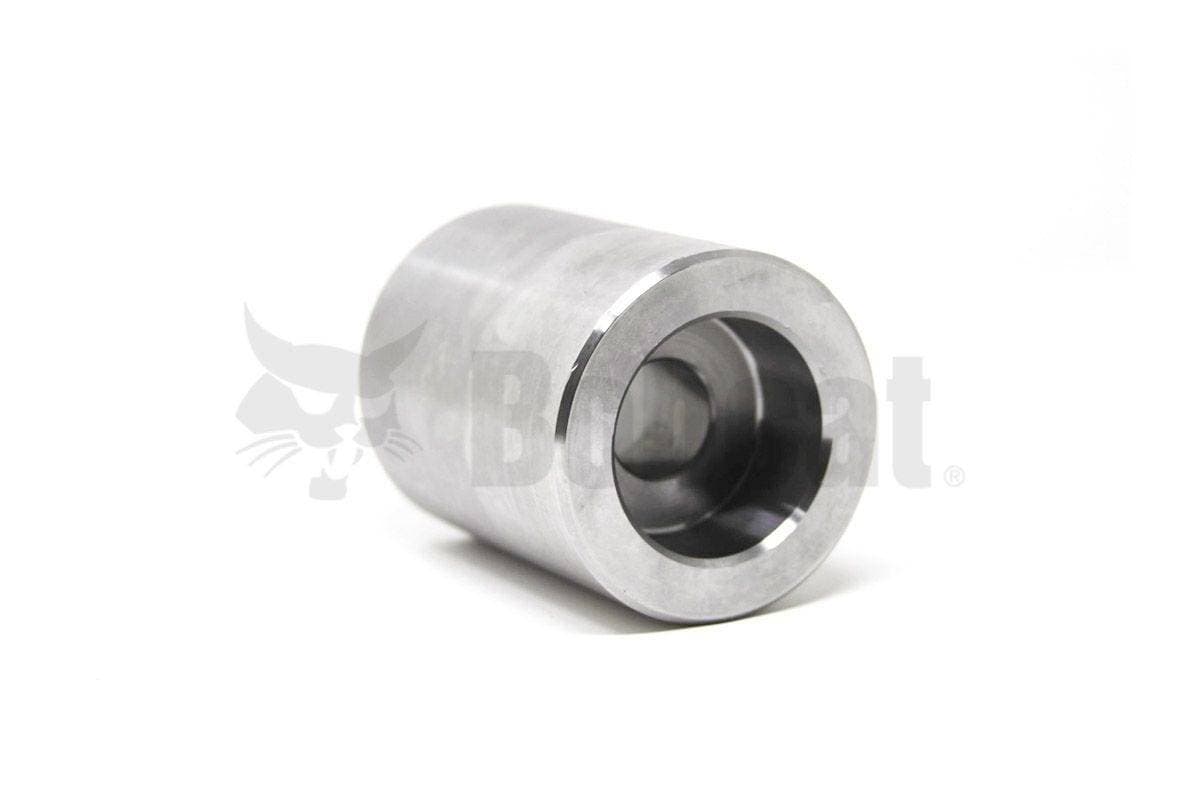 Genuine Bobcat Weld-on Bushing, 7145439 laying on side facing right and can see inside. 