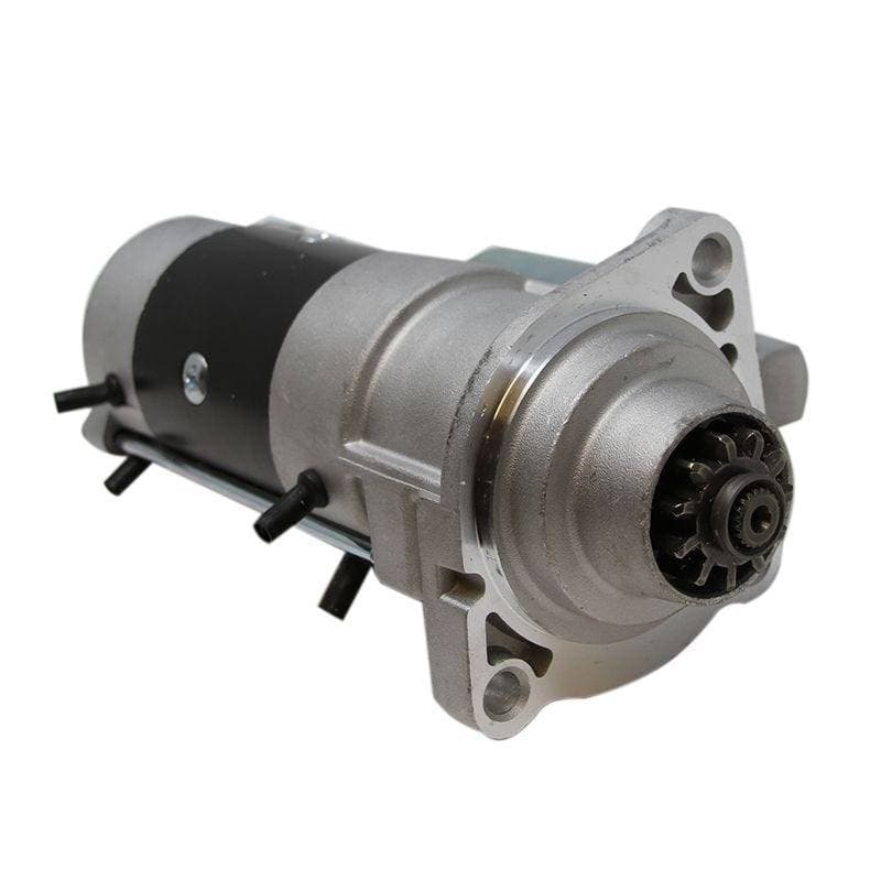 Genuine Bobcat remanufactured starter, close-up.
