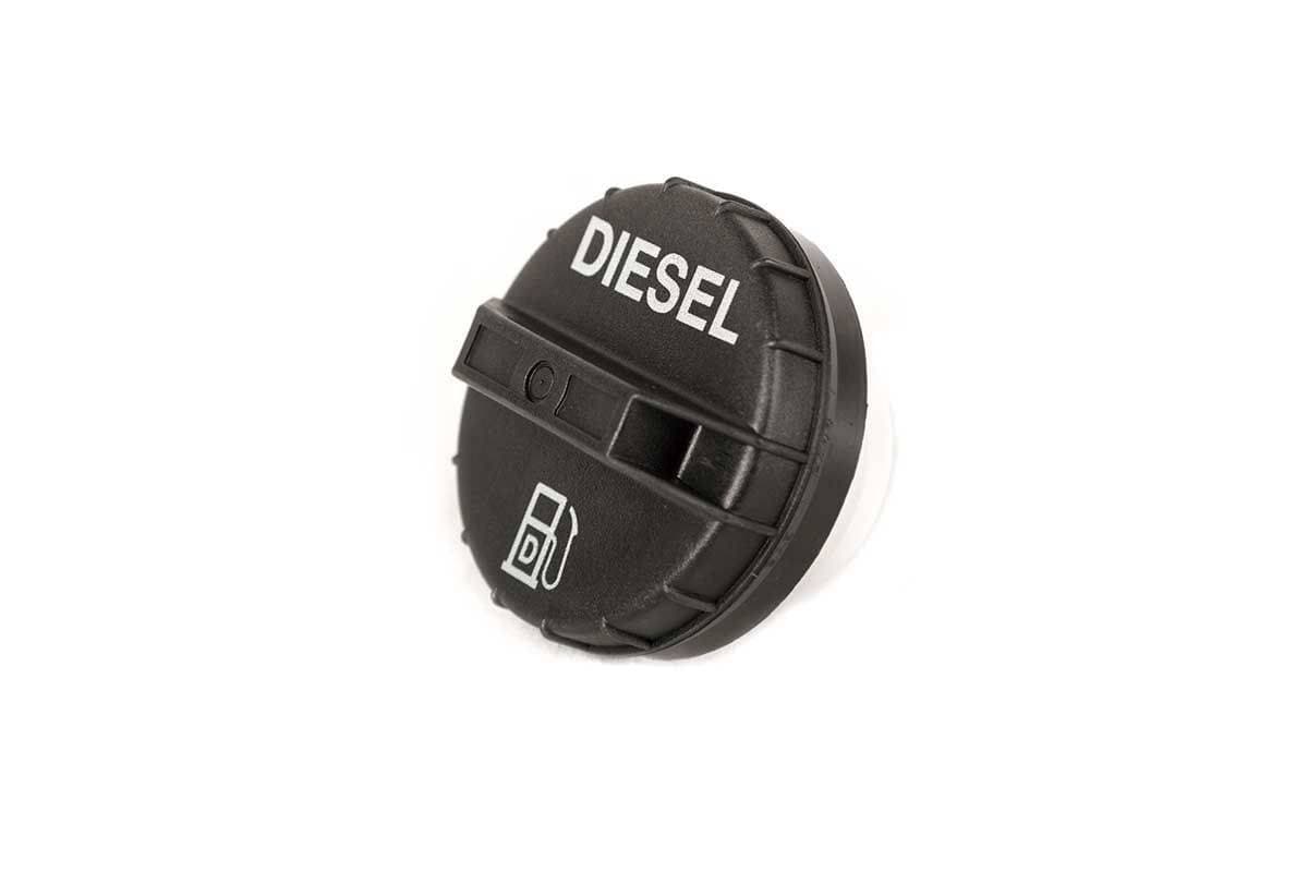 Genuine Bobcat Fuel Cap, Black, 7113340, showing the profile of the cap.