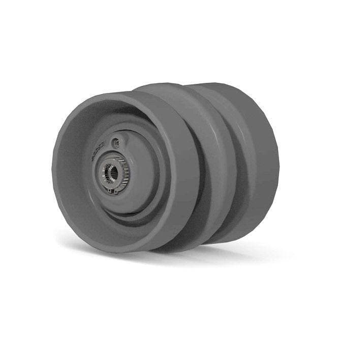 Genuine Bobcat Track Roller, 7228629, solid mount forged steel track rollers for compact track loaders.