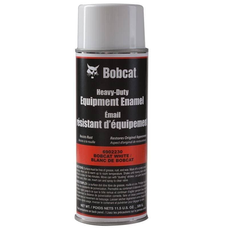 Genuine Bobcat White Spray Paint, 6902230, shown in a spray can.