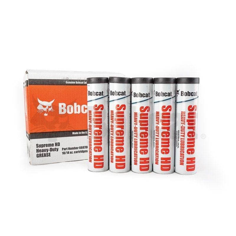 Genuine Bobcat Supreme Heavy-Duty Grease, 6687884, shown in case quantity of 10.