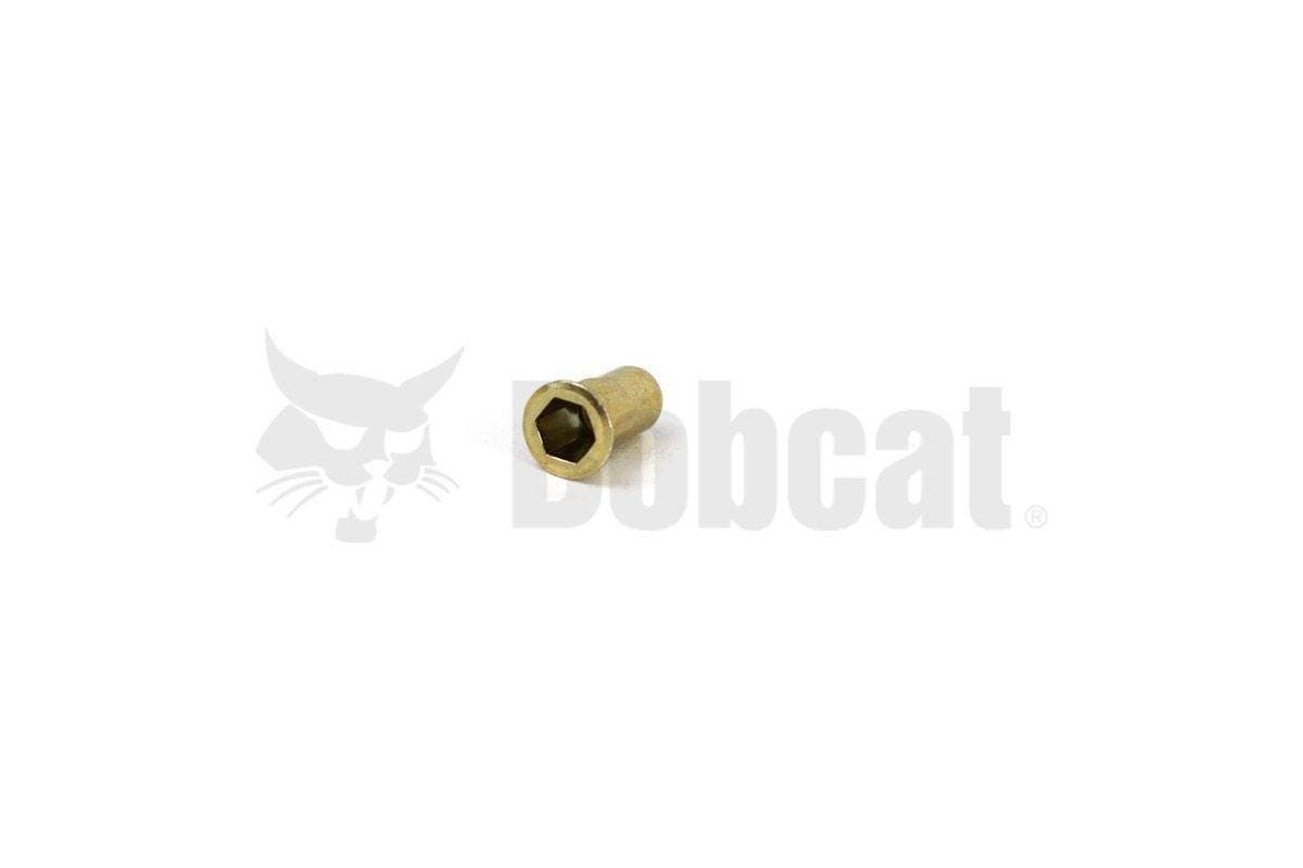 Genuine Bobcat Threaded Insert, 6675033, showing socket hex head.