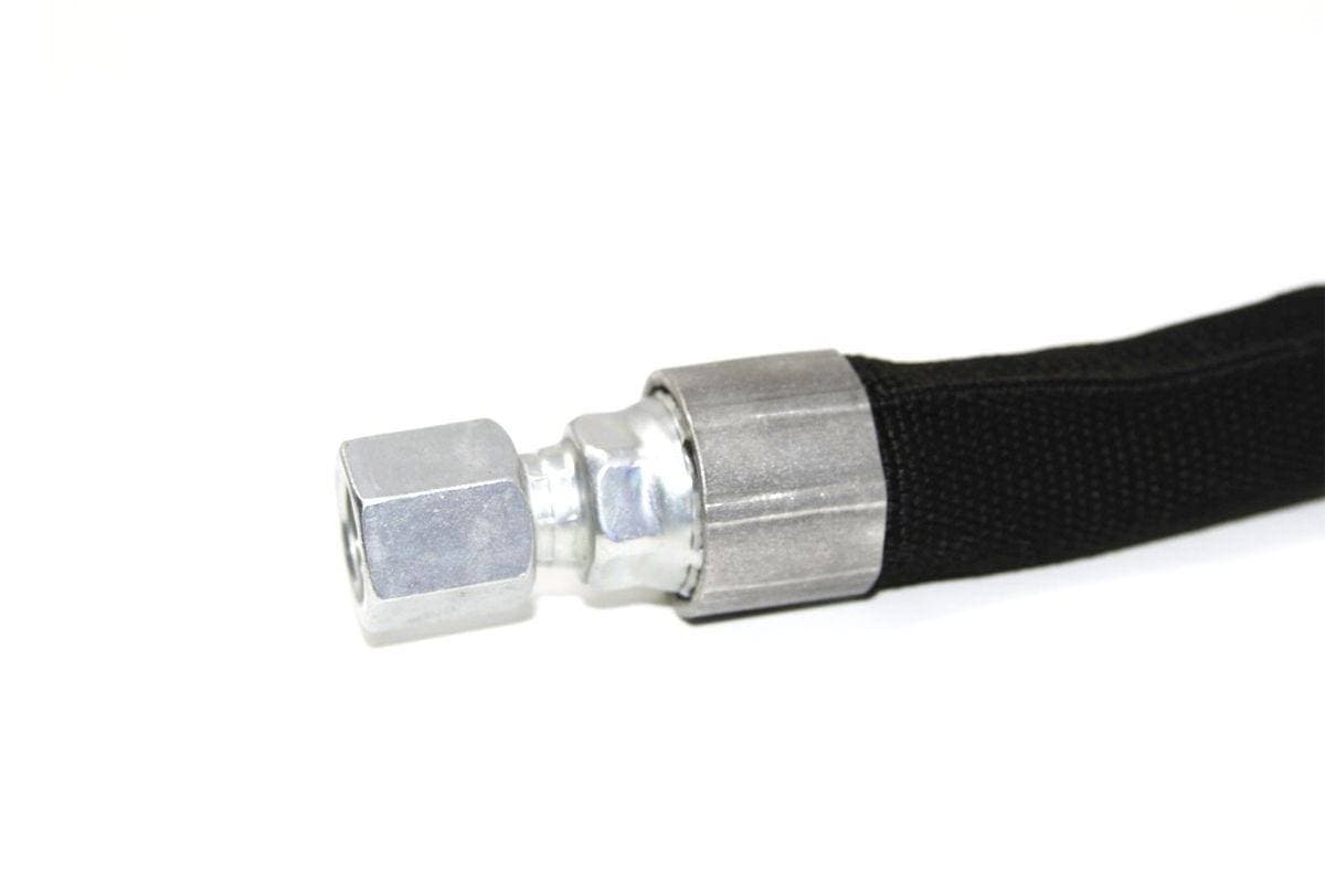 Genuine Bobcat Hydraulic Hose, 7167290, showing sleeve and female hose end.