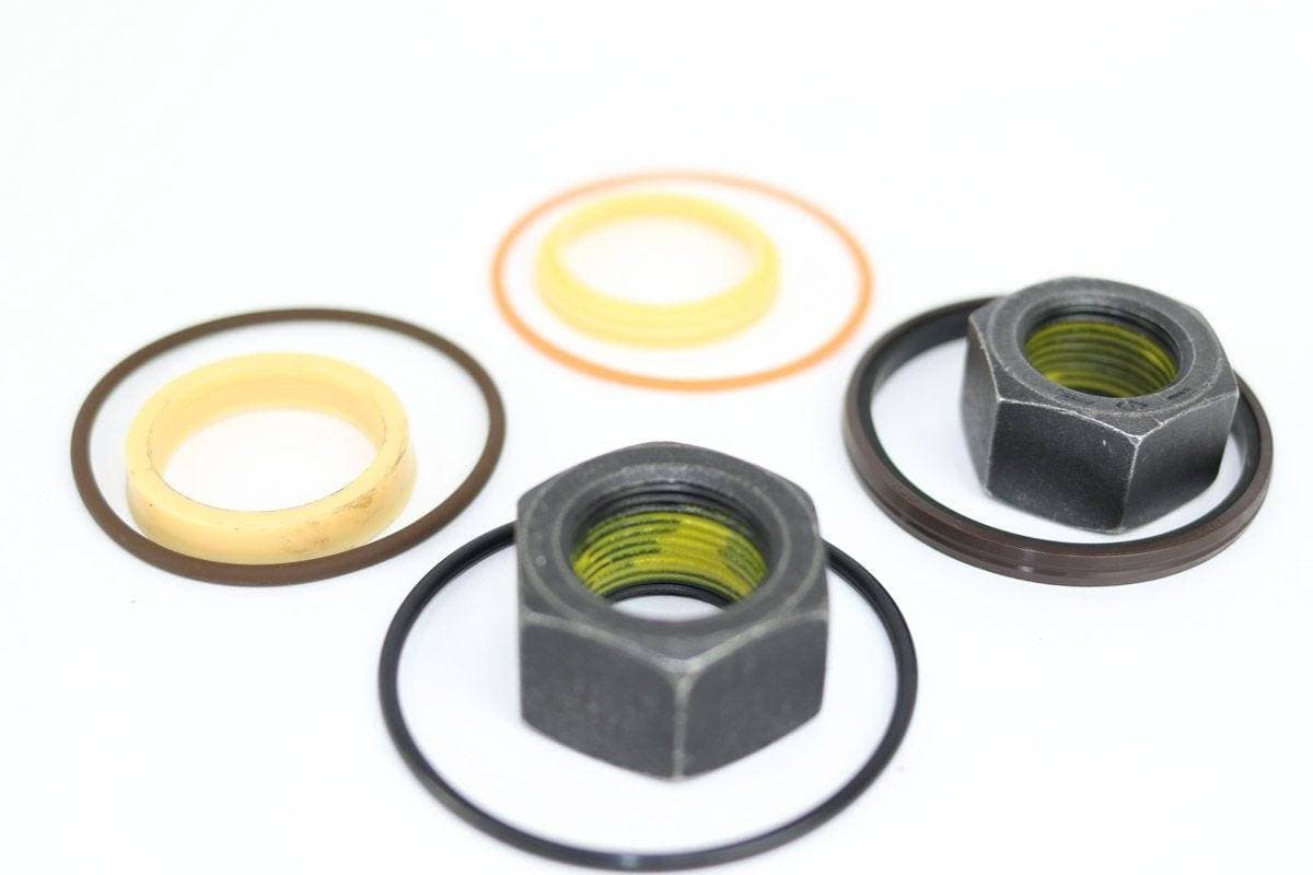 Genuine Bobcat Tilt Cylinder Seal Kit, 7225491 showing two nuts and seals included in the kit.