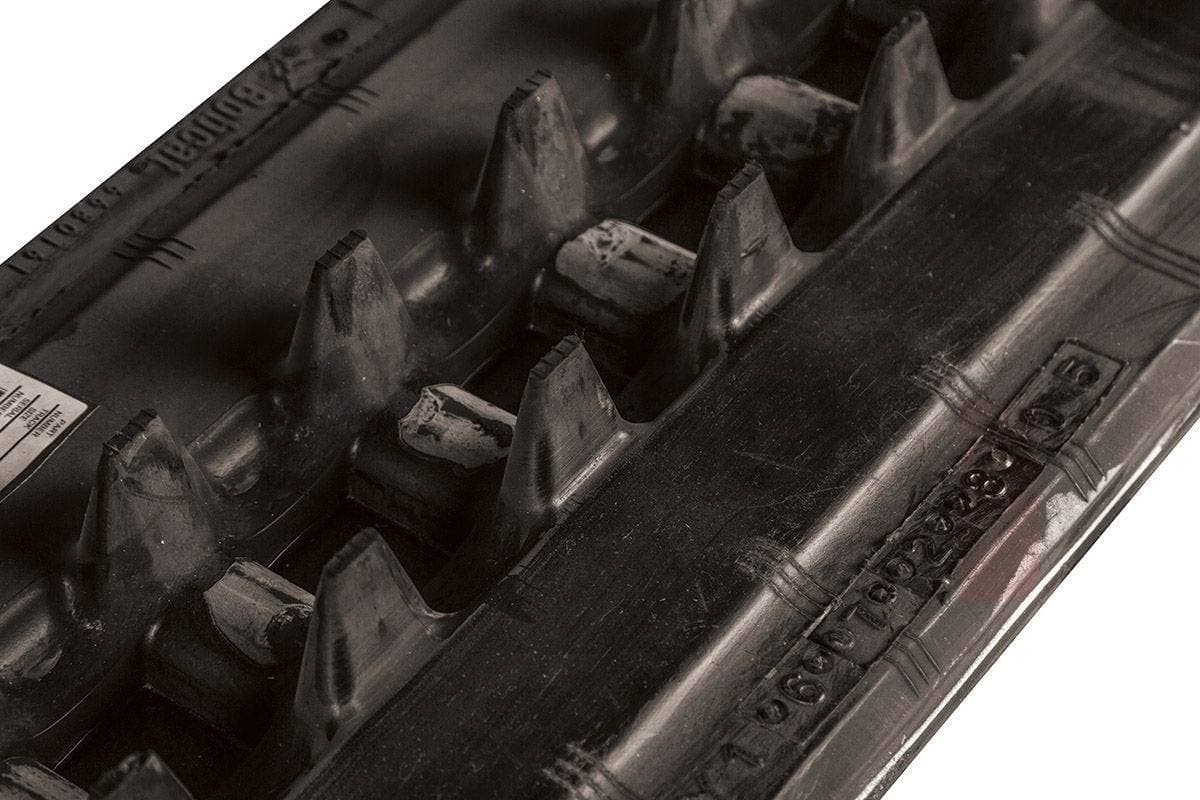 Genuine Bobcat C-Pattern Rubber Tracks, 6680150 showing underside of track.