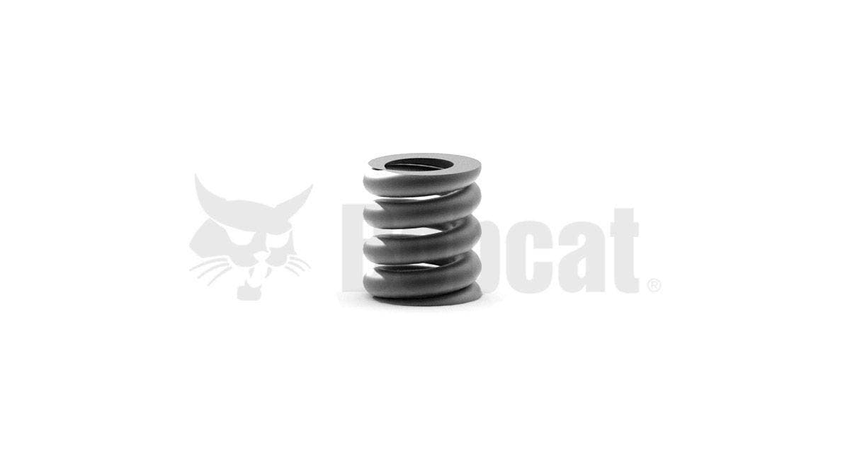Genuine Bobcat Short Compression Spring, 7221255, shown standing upright.