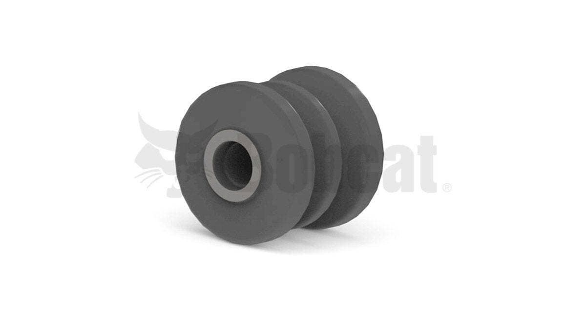 Genuine Bobcat Track Roller, 7109409, showing the inside mounting side. 