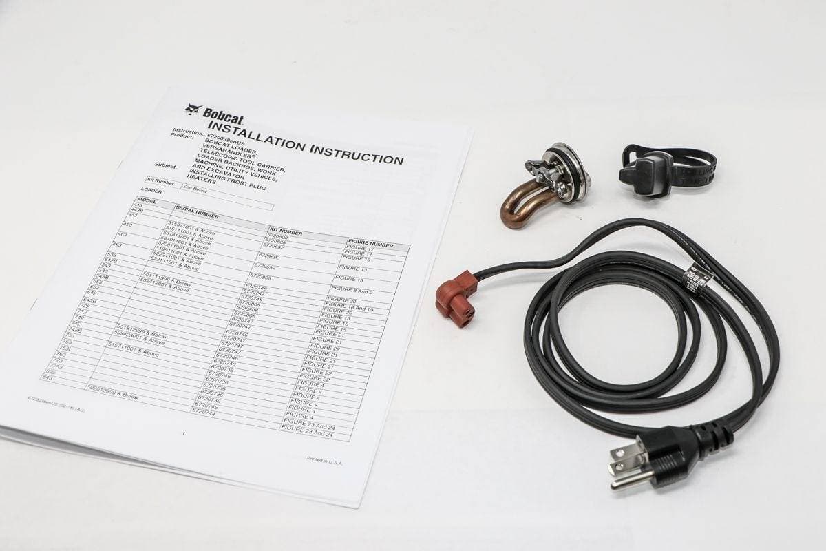 Genuine Bobcat Eng Block Heater Plug 6720736 showing view 1.