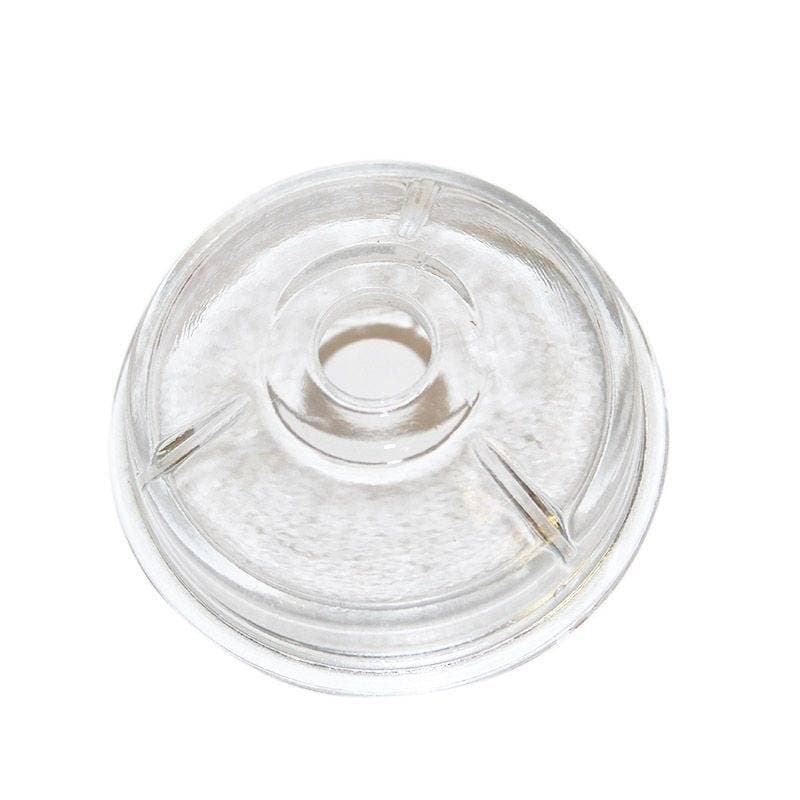 Genuine Bobcat fuel filter bowl, 6514714, showing underside of bowl.