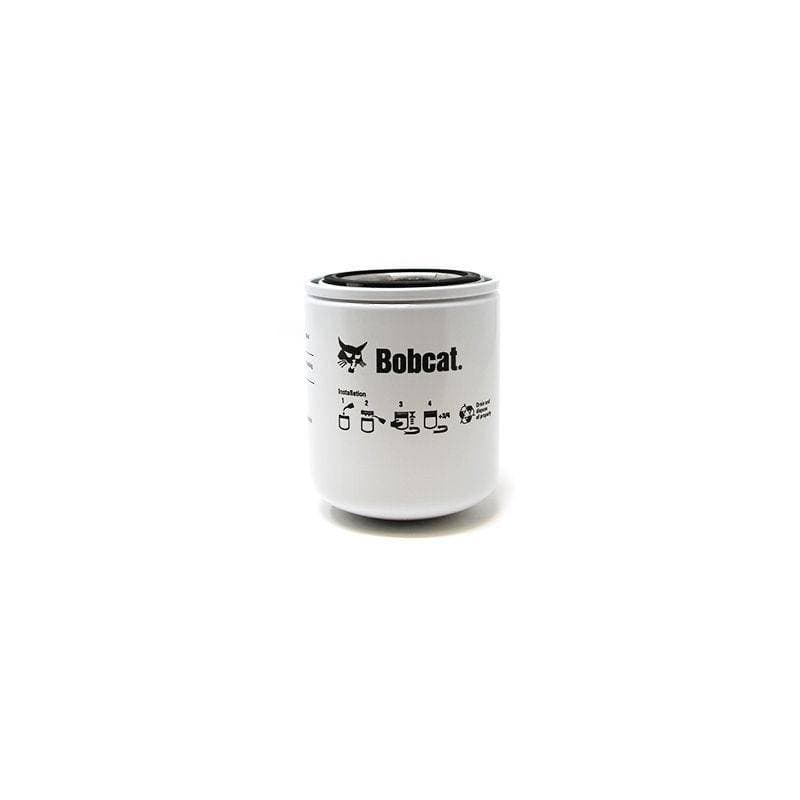 Genuine Bobcat engine oil filter 6651635 showing installation instructions.