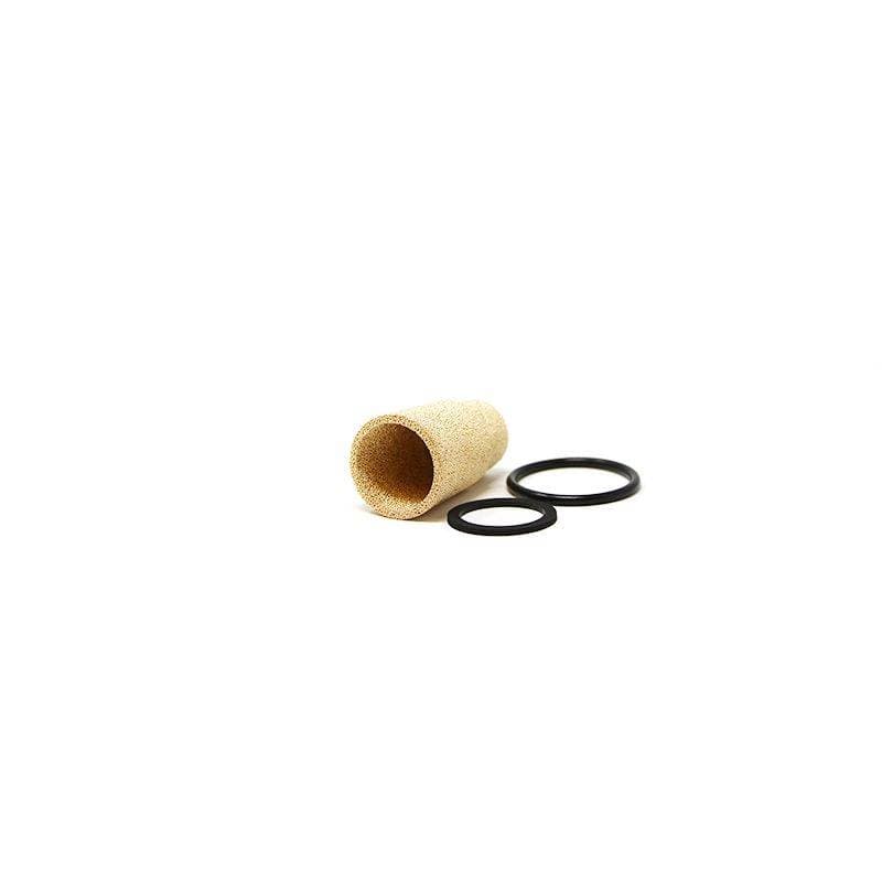 Genuine Bobcat in-line hydraulic filter element, 6661807, showing open end with gasket and o-ring.