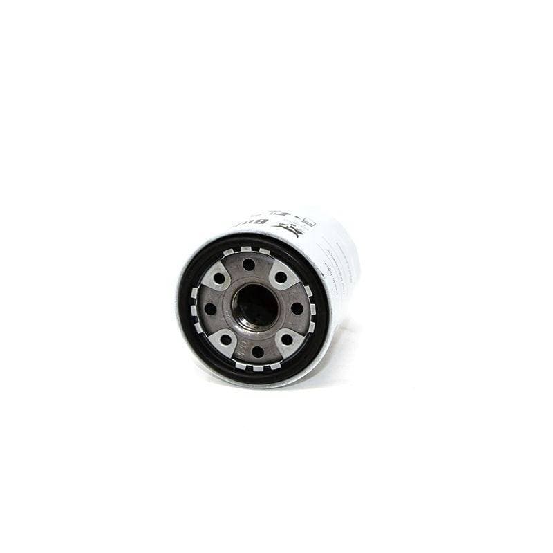 Genuine Bobcat engine oil filter 6671057 showing close-up of the inlet holes.