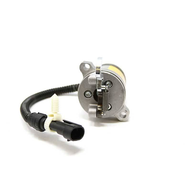 Genuine Bobcat Fuel Shutoff Solenoid, 6686715, showing connection end.