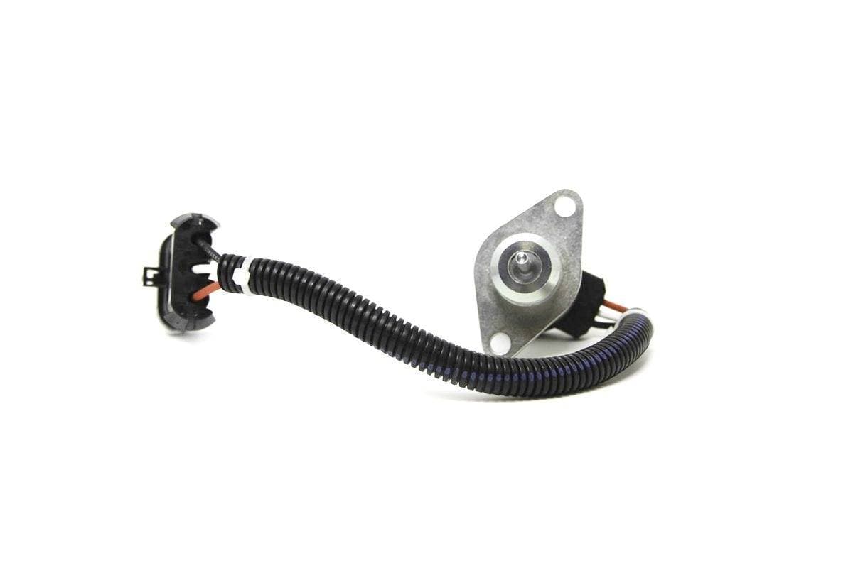 Genuine Bobcat Fuel Shut Off Solenoid, 7000769 showing the silver end.