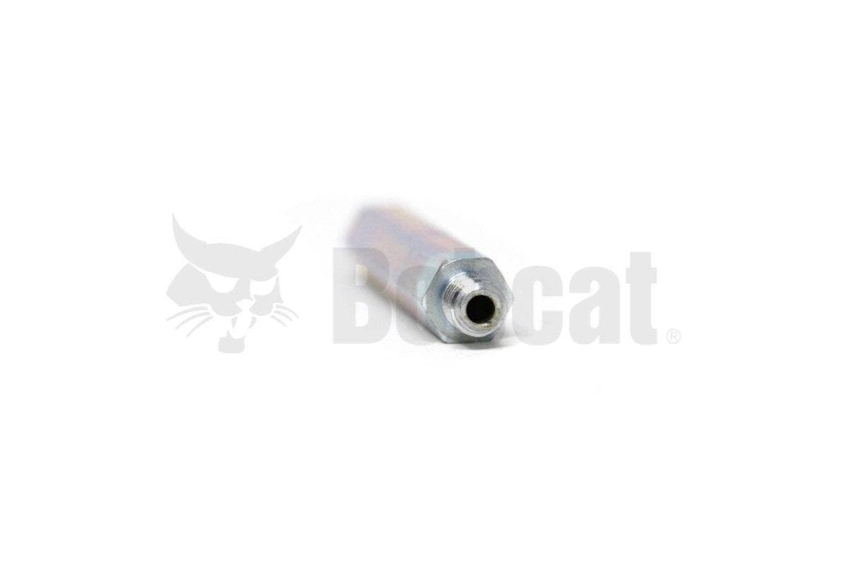 Genuine Bobcat Grease Fitting Extension, 7209911 side view with thread. 