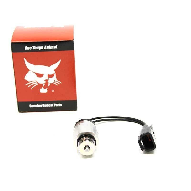 Genuine Bobcat Spool Lock Solenoid, 6676029, showing sensor and connection with packaging.