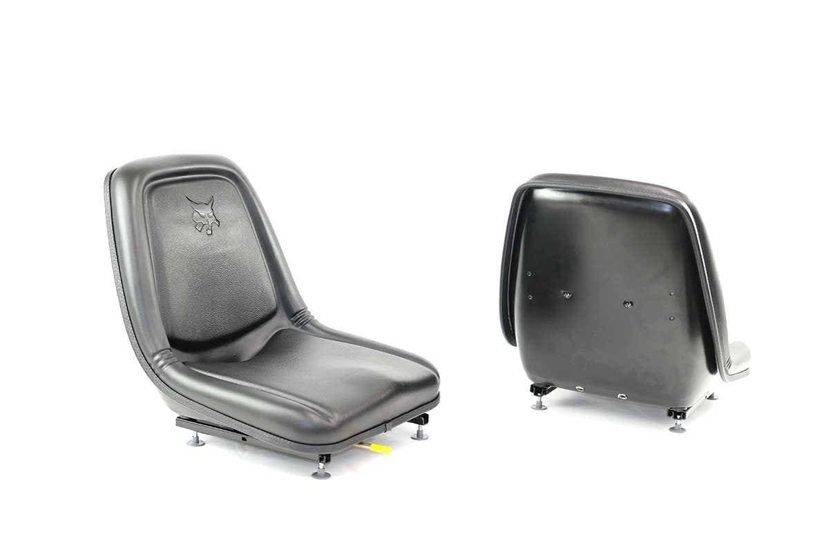 Genuine Bobcat Operator Vinyl Seats, 6598809 showing front and back of seats.